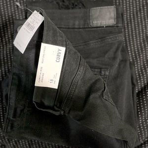 American Eagle Curvy Hi-Rise Ripped Jeggings SHORT